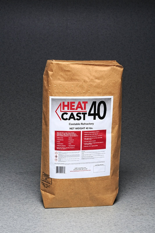 Heat Stop Heatcast 40 High-Temp Refractory Castable