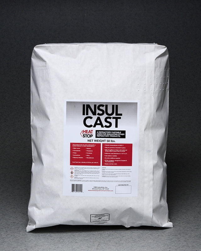 Insulating Castable Refractory Dry Mix for Ovens - 50lb bag